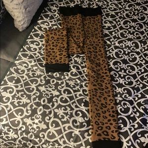 Cheetah, fur lined leggings very comfortable!